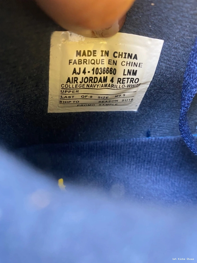 1st Kicks (PE) Michigan 4 Air Retro Jordan AJ4-1036660 0725
